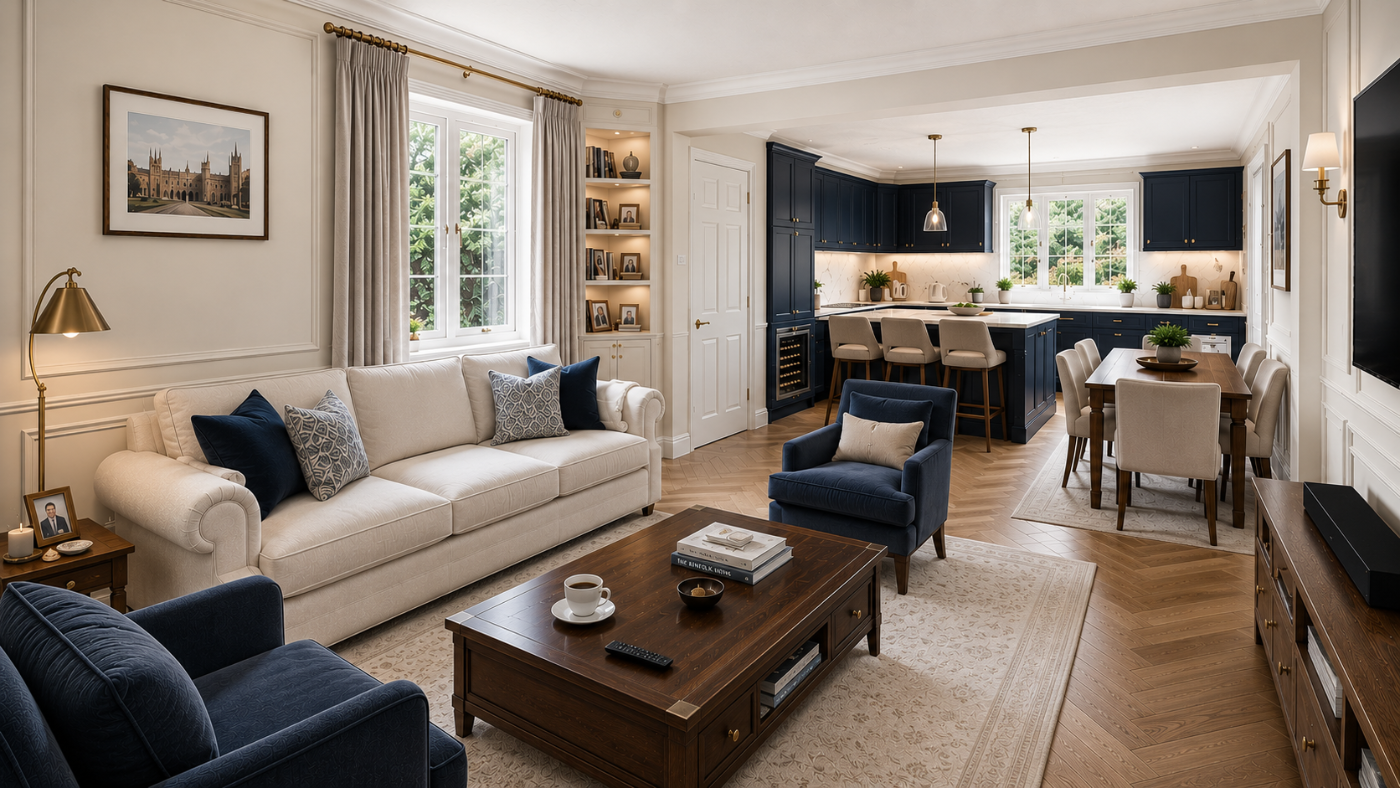 Summertown North Oxford living kitchen after OREA renovation